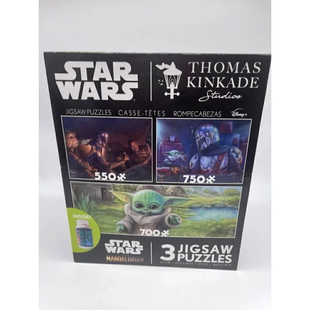 Star Wars The Mandalorian 3 Interlocking Jigsaw Puzzles